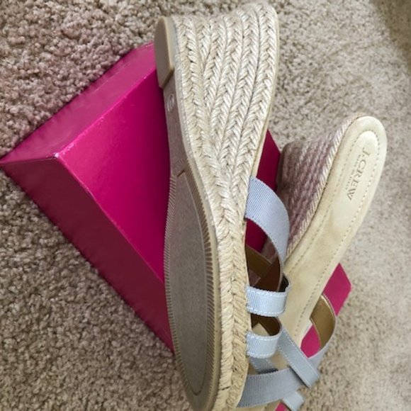 J. Crew Caribe Espadrille Size 11 Mineral Gray - Picture 5 of 10